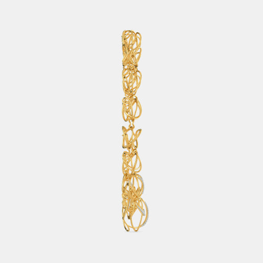 Diamond Necklace In Yellow Gold (75.6 Gram) With Diamonds (1.117 Ct)