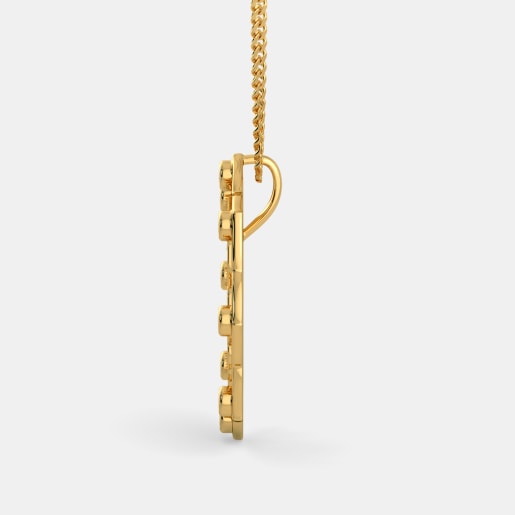 Diamond And Ruby Pendant In Yellow Gold (7.28 Gram) With Diamonds (0.020 Ct)
